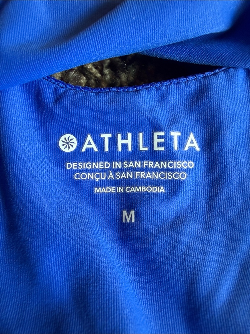 Athleta Royal Blue Triangle Tankini Swim Top - Picture 2 of 9